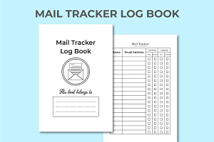 KDP Interior Mail Tracker Notebook