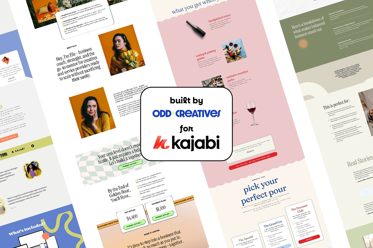Aurora Kajabi Sales Page Template, a Landing Page Template by Odd Creatives (Photo 6 of 6)