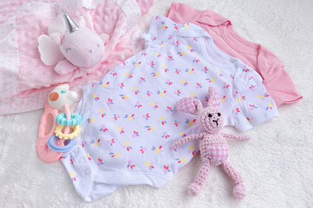 Baby mockup bodysuits for baby girl containing baby, girl, and bodysuit