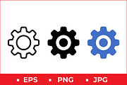 Gear Mechanism Vector Design, a Solid Icon by Artonix (Thumbnail 1 of 2)