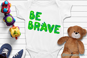 Dino green Font. Color cute dinosaur, a Font by KundolaArt (Thumbnail 6 of 12)