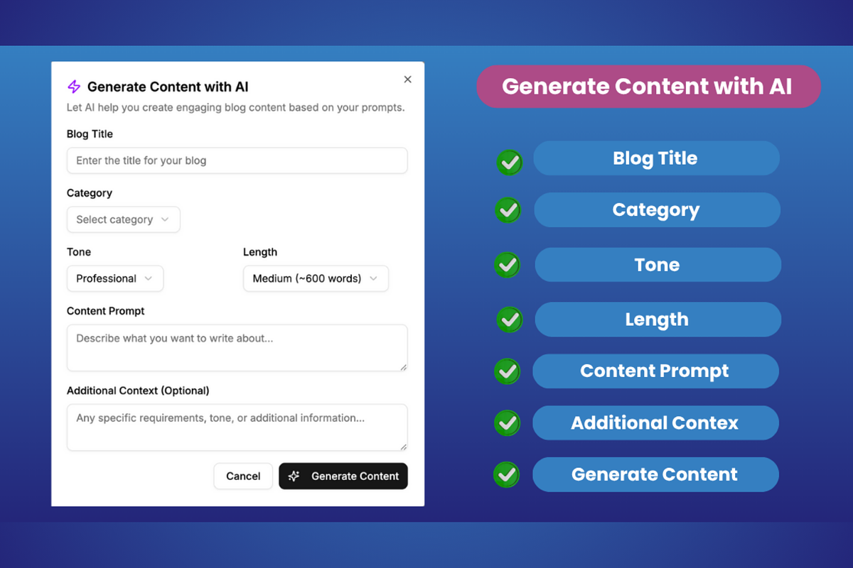 AI Blog Platform - InkGenius, an App Template by Waleed Codes (Photo 12 of 31)
