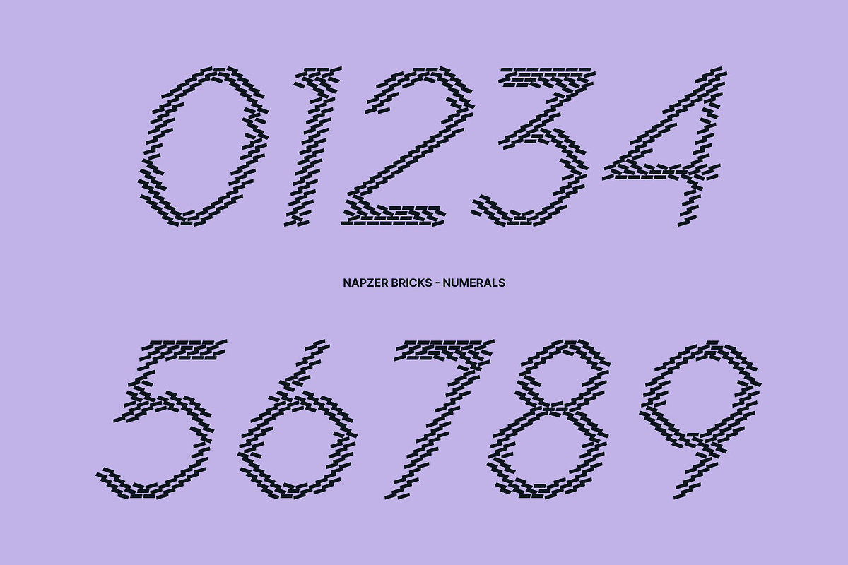 Napzer Bricks, a Sans Serif Font by Craft Supply Co. (Photo 4 of 8)