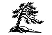 Windblown Tree Silhouette, an Object Graphic by Gfx_Store (Thumbnail 12 of 16)