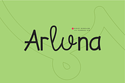 Arluna - Script Monoline Font, a Script Font by Pandeka Studio (Thumbnail 1 of 9)