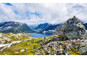 View of djupvatnet lake from dalsnibba mountain norway containing nature, a Nature Photo by Leonid Andronov