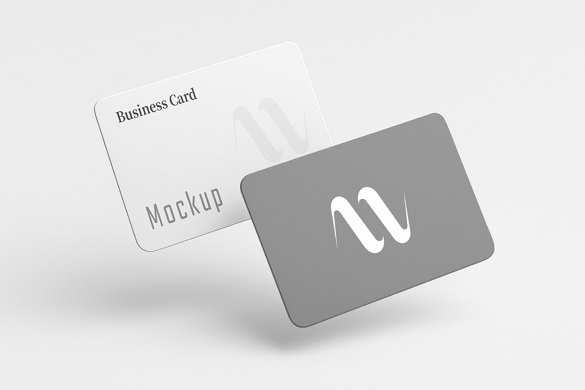 Rounded Floating Business Card Mock, a Product Mockup by graphypix (Photo 4 of 4)