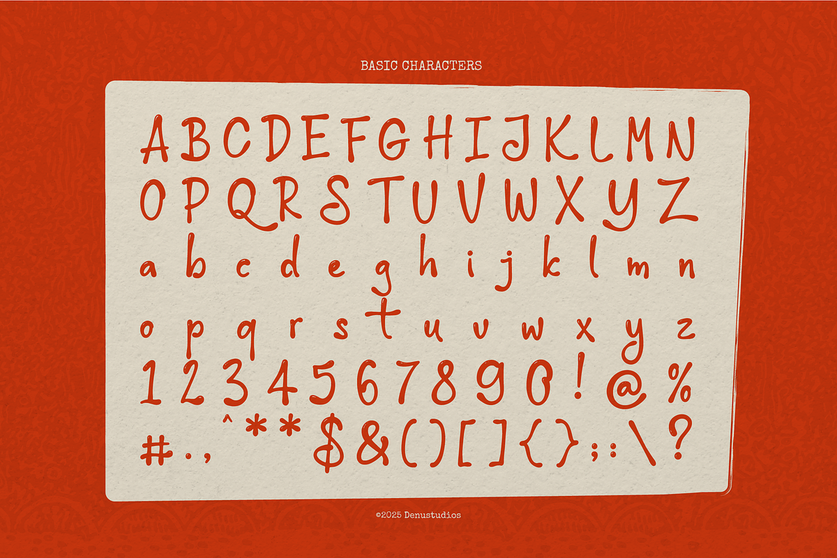 Bonyhumy | Cute Handwritten Font, a Handwritten Font by Denustudios (Photo 10 of 12)