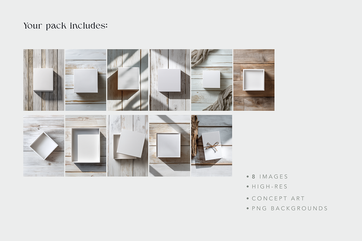 Gift Box Mockups, a Packaging Mockup by Picturesque Stories (Photo 3 of 3)