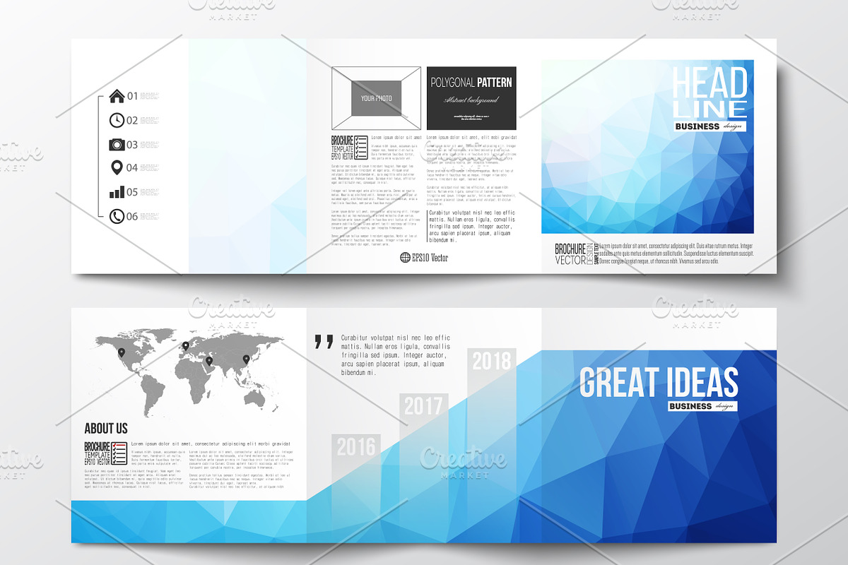 Bundle of 25 brochure templates, a Decorative Illustration by VectorShop (Photo 6 of 25)