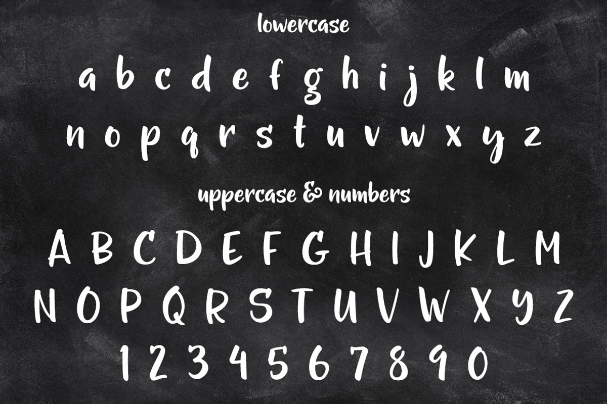 Gumption - handwritten font preview 2