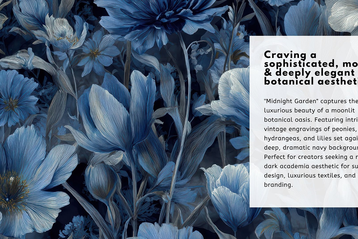 30+ Midnight Garden Bundle, a Decorative Illustration by Virgo Studio (Photo 2 of 6)
