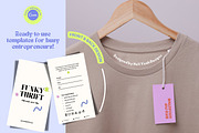 Ecommerce Hang Tag Canva Templates, a Card Template by Hell Yeah Designs (Thumbnail 2 of 10)