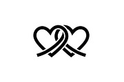 50 Love Bond Heart Icons Vector Bund, an Illustration by Designs_River (Thumbnail 27 of 46)