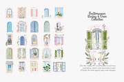Mediterranean window and door clipar, a Decorative Illustration by Patishop Art (Thumbnail 8 of 10)