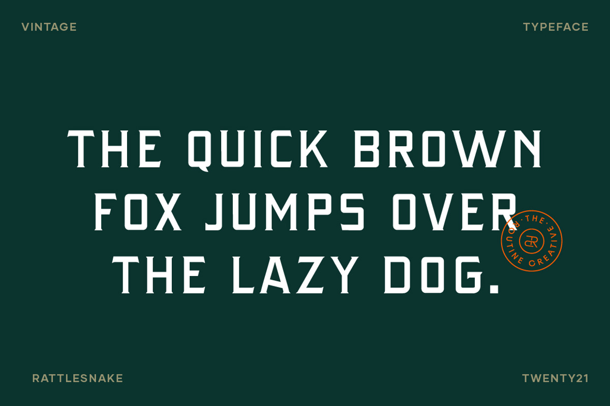 Rattlesnake - Vintage Serif Font, a Serif Font by Creative Type (Photo 5 of 13)