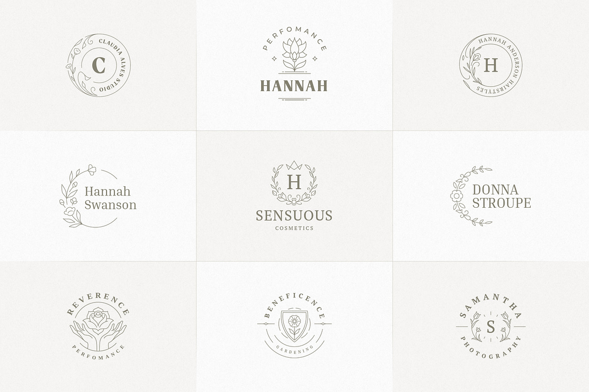 36 Botanical Logo Templates | Canva, a Branding & Logo Template by Vasya Kobelev (Photo 3 of 10)