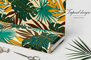 Tropical seamless patterns & leaves, a Pattern Graphic by EltaMaxArt (Thumbnail 7 of 12)