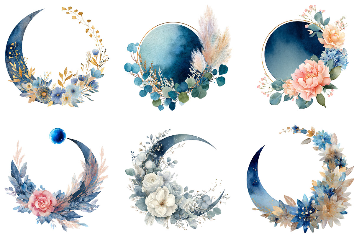 Christmas Flowers Clipart, an Illustration by DreamArtGraphic (Photo 2 of 5)