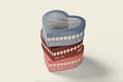Heart-Shaped Cake Box Mockup, a Packaging Mockup by graphicsauce (Thumbnail 1 of 3)