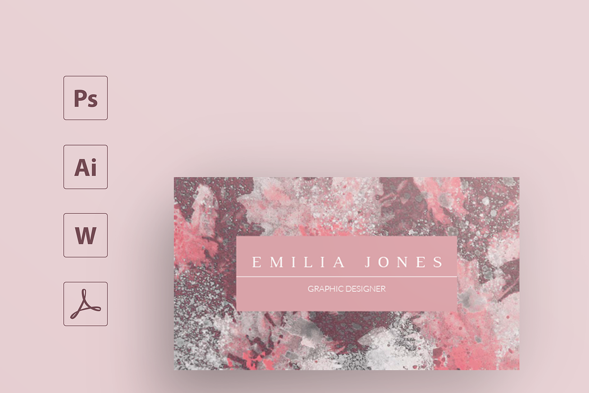 Marble business card template, a Card Template by MH Design Template (Photo 2 of 4)