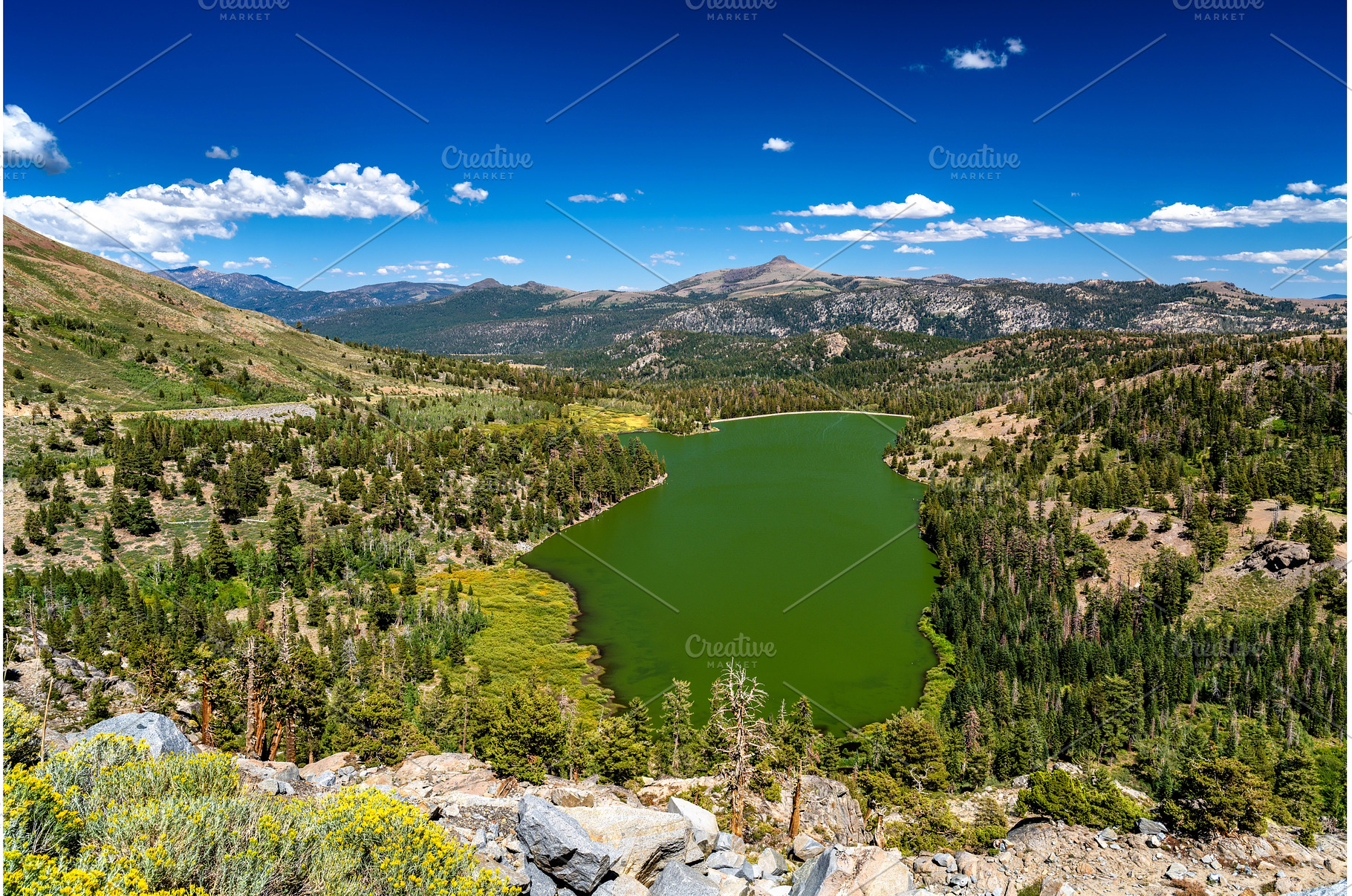 Scenic overlook of Red Lake in the, a Nature Photo by Leonid Andronov