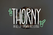 Thorny, a Font by Kitaleigh (Thumbnail 1 of 4)