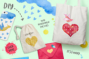 Valentine's Day Graphics Set, an Animal Illustration by Eva Katerina (Thumbnail 2 of 6)