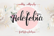 Adefebia Wedding Script Font, a Script Font by FHFont (Thumbnail 1 of 19)
