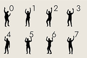 People Silhouettes Dingbats Font, a Symbol Font by Minimalartstudio (Thumbnail 7 of 8)