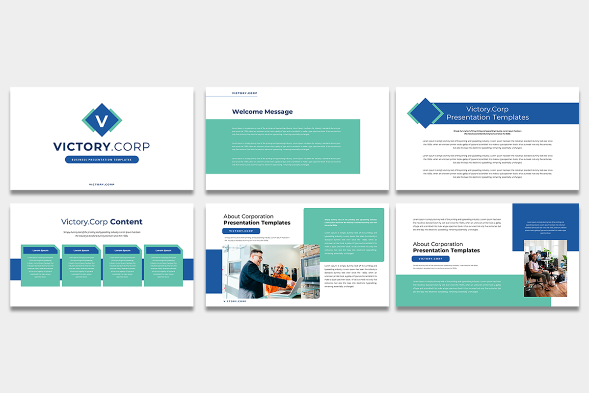 Victory Corp - PowerPoint Template, a Presentation Template by artchiles_design (Photo 2 of 4)
