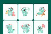 80 Dino Illustration Bundle, an Animal Illustration by Brickclay (Thumbnail 10 of 12)