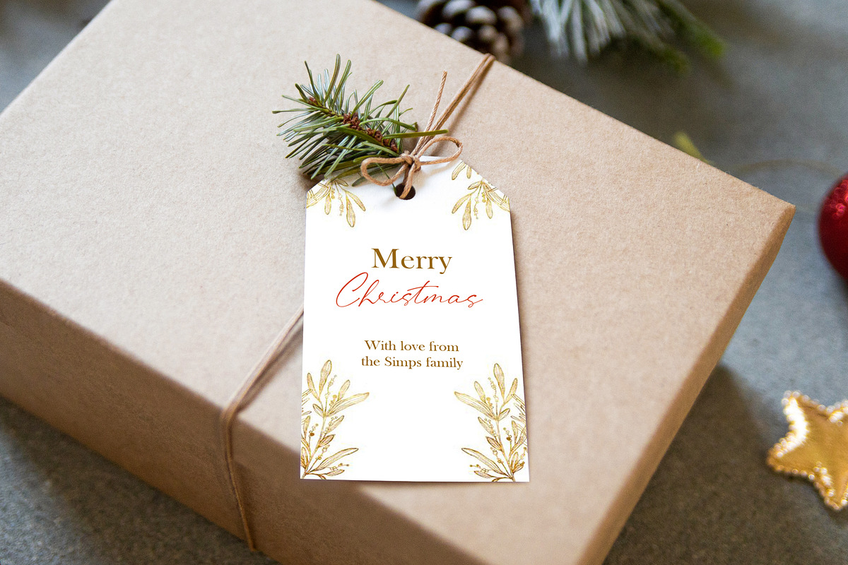 Gift Tag Mockup,Christmas Tag Mockup, a Product Mockup by ILoveMockupDesign (Photo 4 of 8)