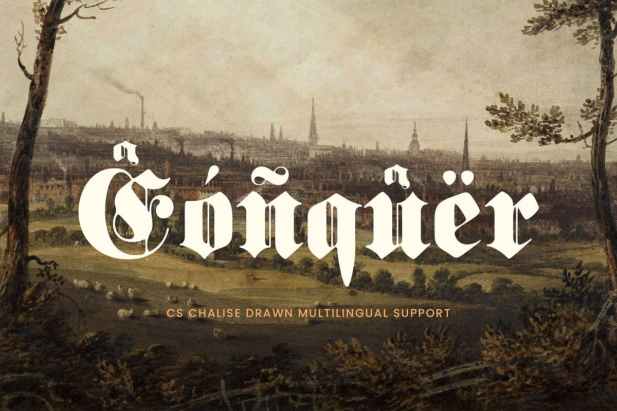 CS Chalise Drawn, a Blackletter Font by Craft Supply Co. (Photo 6 of 8)