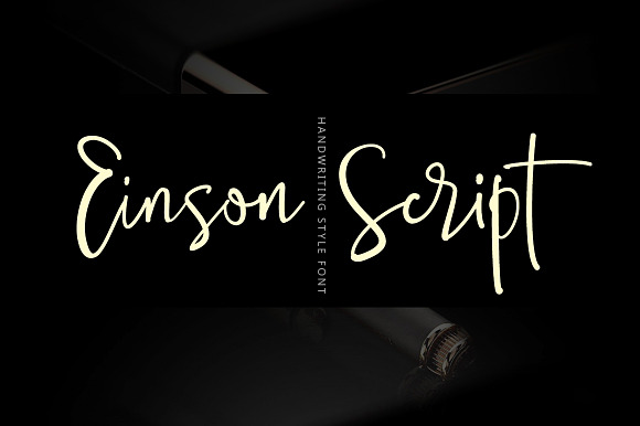 Einson Script Font preview 7