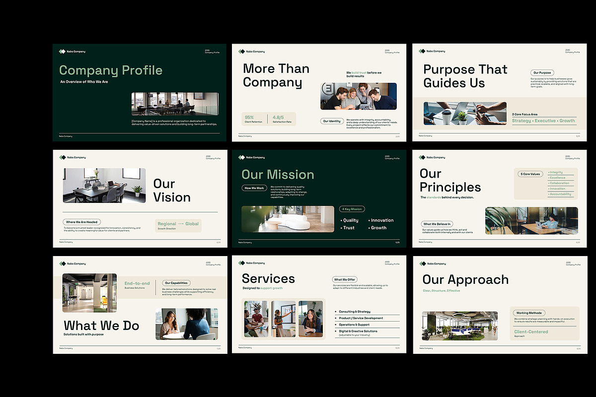 GRINI | Simple Company Profile KEY, a Presentation Template by Neermana (Photo 2 of 4)