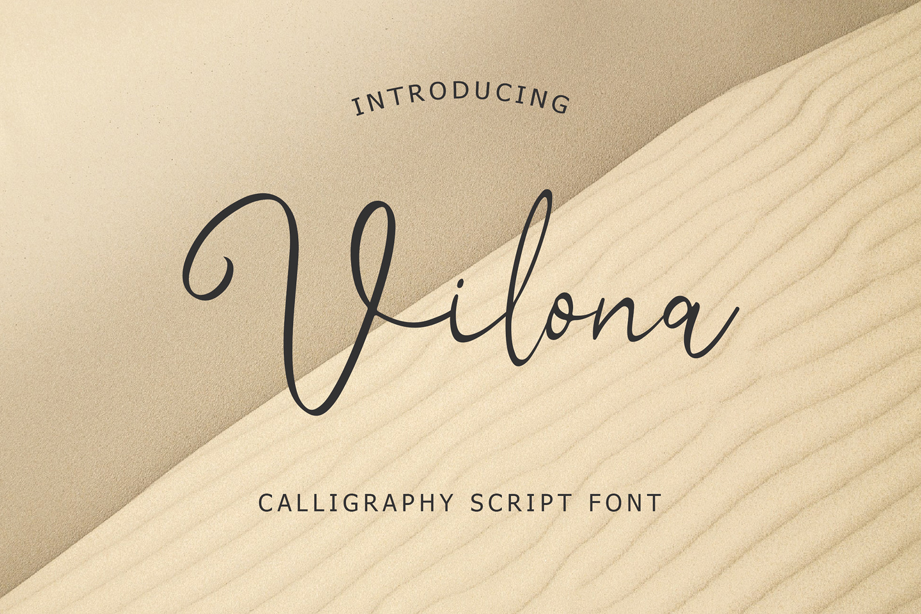 Vilona Calligraphy Script Font, a Script Font by Giant Design