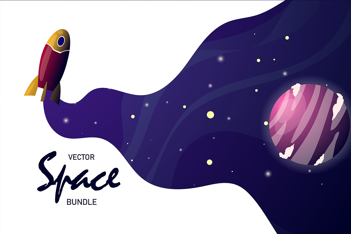 Vector Space Bundle, a Decorative Illustration by badrusblue (Photo 7 of 8)