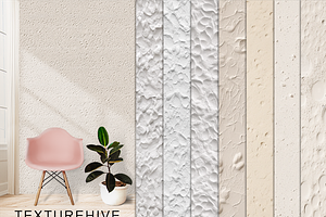 Tileable White Plaster Wall Textures