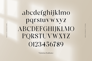 Victorian Radiance Luxury Serif