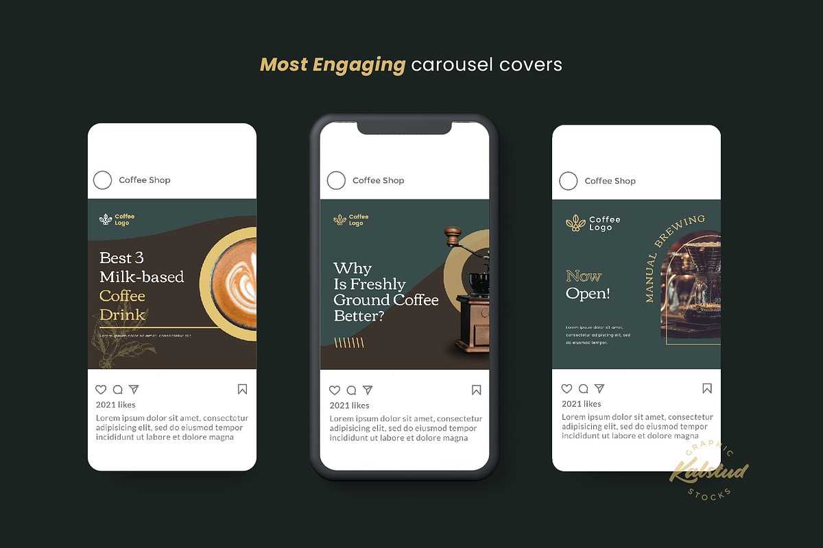 CAPCIN - Coffee Carousel Template, a Social Media Template by Kalstud (Photo 2 of 4)