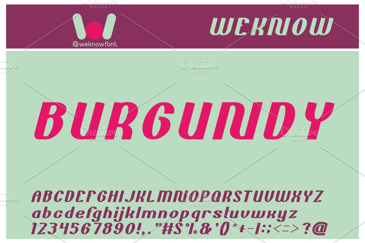 Bold and Blue font, a Font by weknow (Photo 5 of 5)