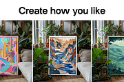 Poster Mockup Botanic Room, a Household Mockup by Nothing Fancy Mockups (Thumbnail 3 of 3)