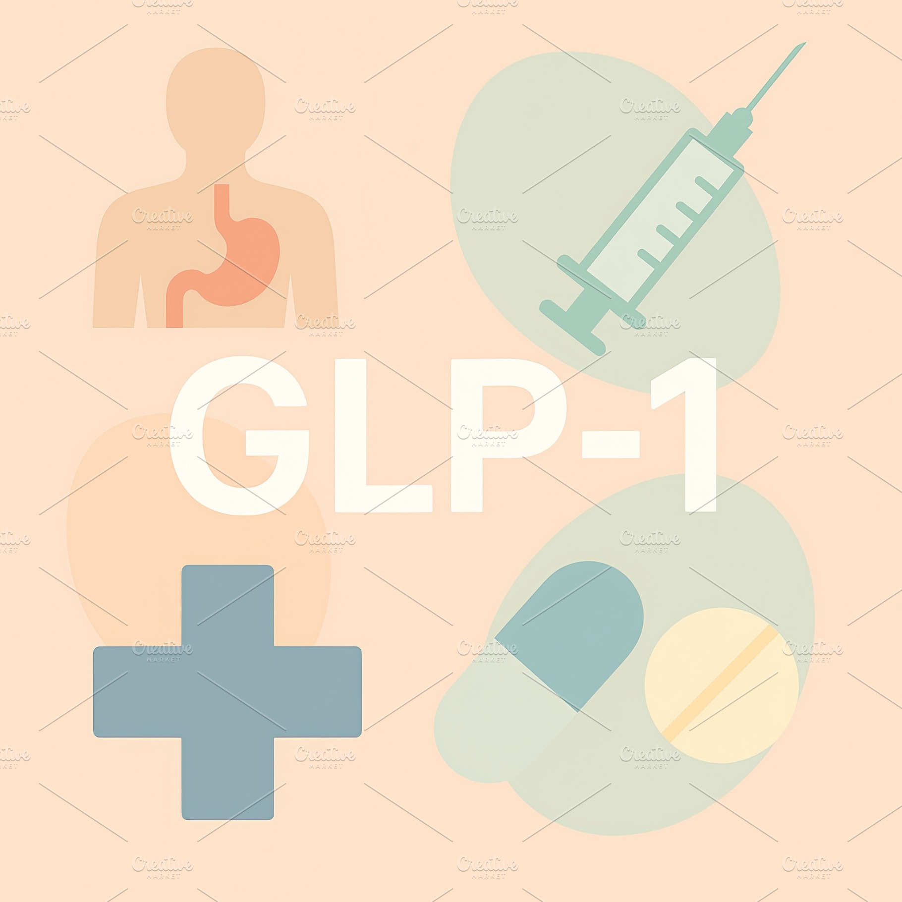 GLP1 concept illustrating medical th, a Photo by Dvoevnore photos