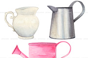 Watercolor flower vases clipart, an Illustration by ArtfulStudio (Thumbnail 9 of 10)