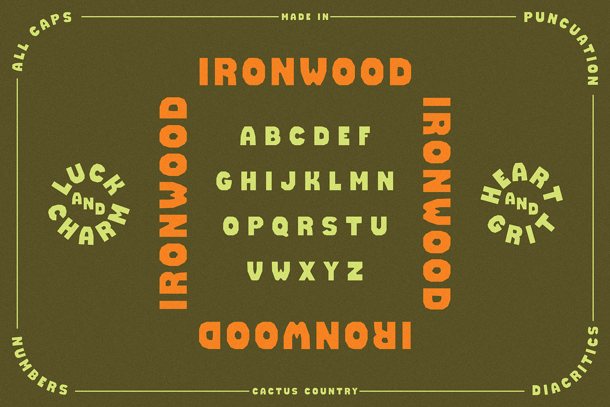 Ironwood Display Font, a Serif Font by Cactus Country (Photo 3 of 5)