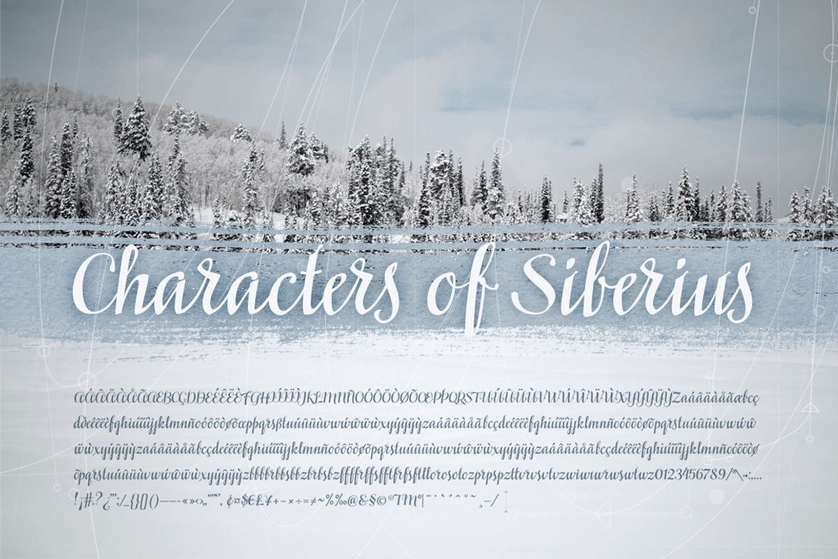 Siberius Clean Script Typeface preview 7