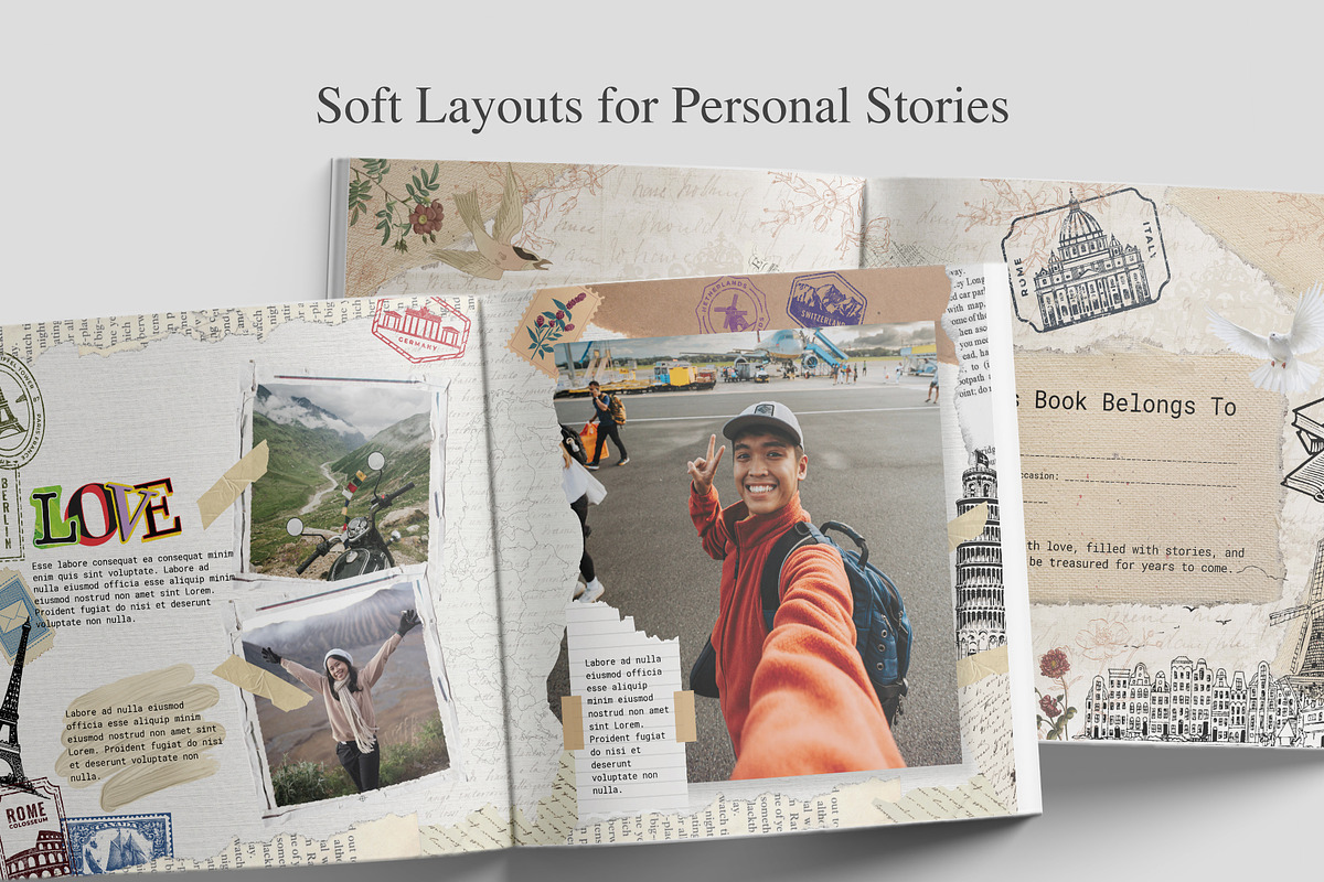 Coffee Table Scrapbook Template, a Magazine Template by Oshin Design (Photo 7 of 8)