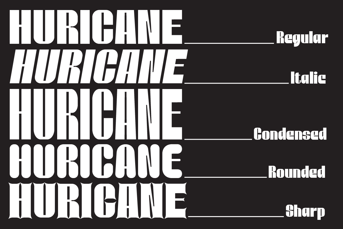 Huricane Sans Bold Display Font, a Sans Serif Font by Ronny Studio (Photo 9 of 10)