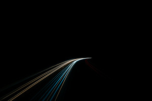 Highway at night stock photo containing canon and mark iii